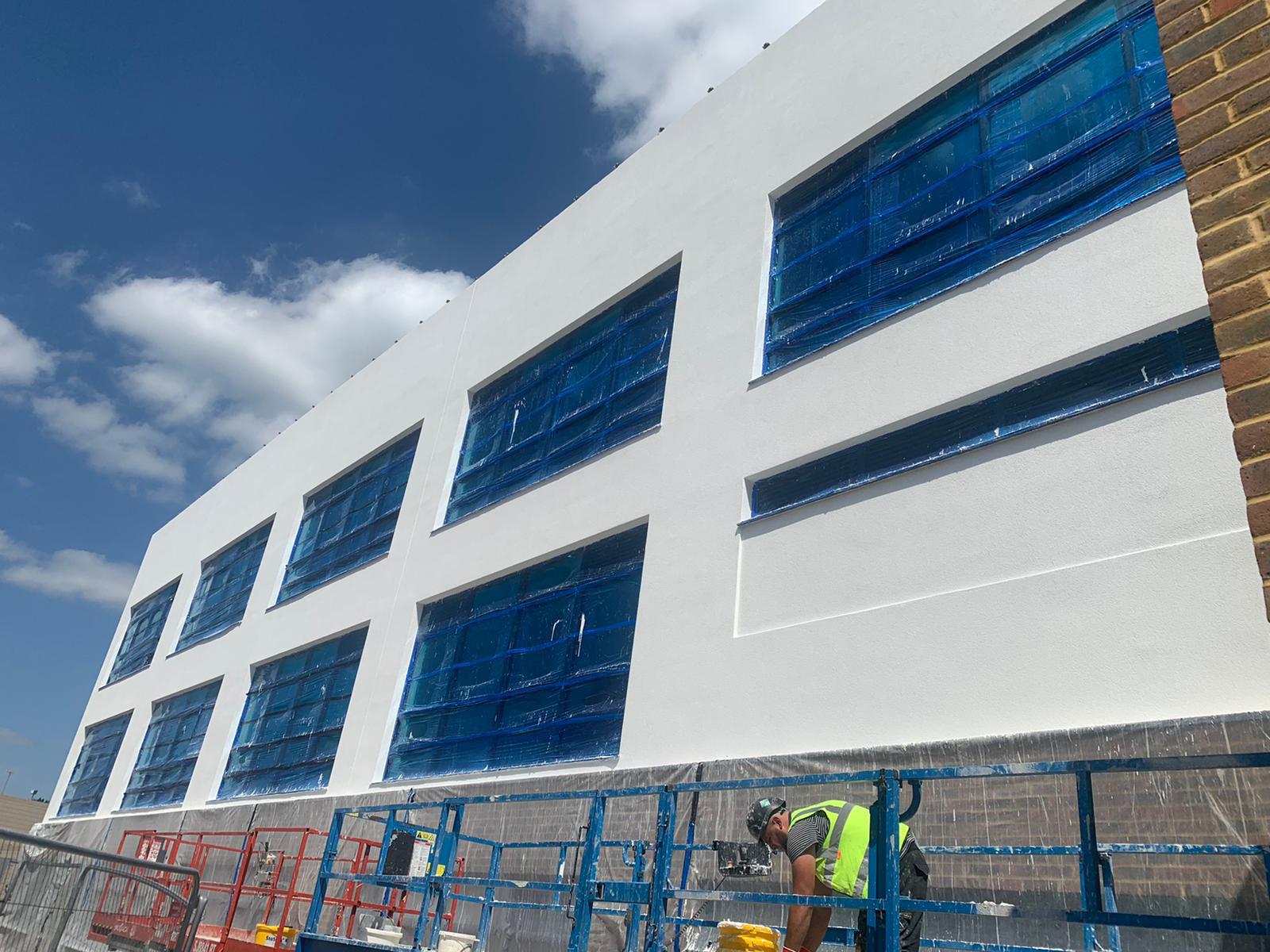 Render and external wall insulation